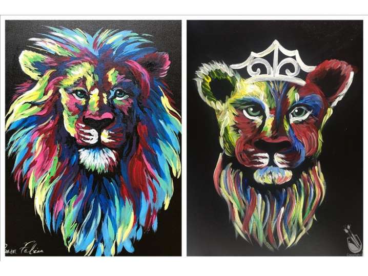 Colorful Lions - Set