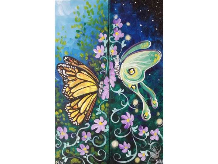 Moth and Butterfly Duet