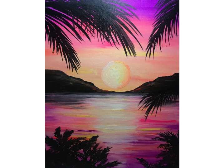 Paint and Sip Maui Nights Boston Classpop!