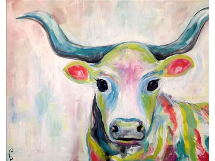 Cute and Colorful Cow