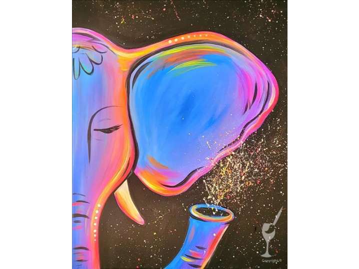 Paint and Sip - Ethereal Elephant - Houston | Classpop!