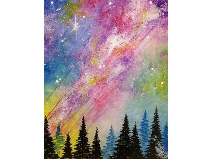 Paint and Sip - Colorful Cosmos - Houston | Classpop!