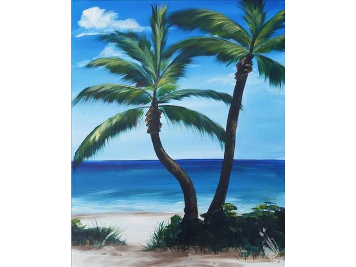 Paint and Sip - A Relaxing Island Getaway - Houston | Classpop!