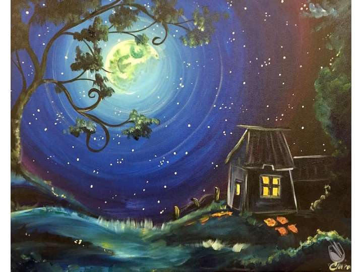 Paint and Sip - Twilight Hillside - Houston | Classpop!