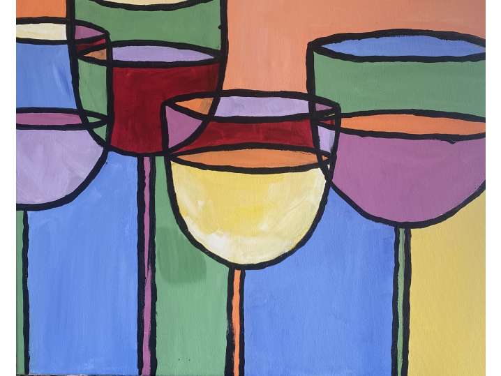 Party Glass Painting- paint and sip Carmel - Wine & Canvas