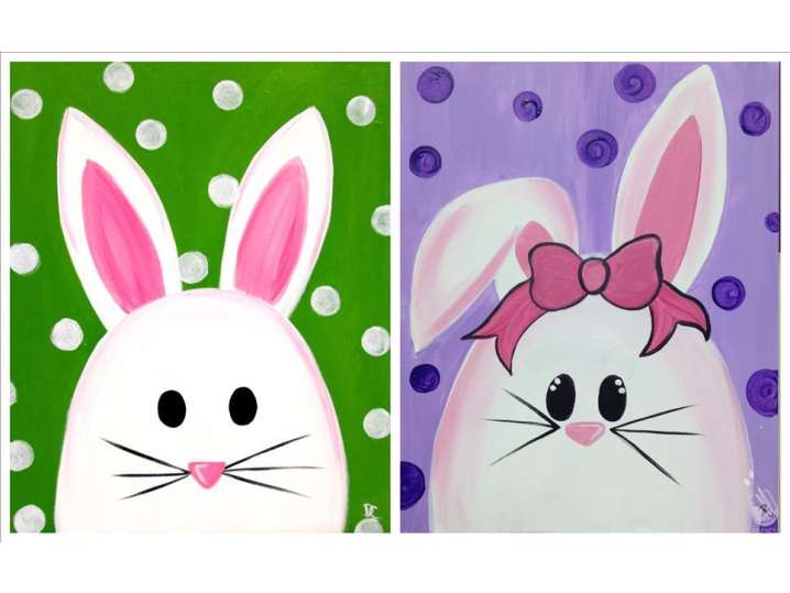 Paint and Sip - Bunny Couple Cuteness - Houston | Classpop!