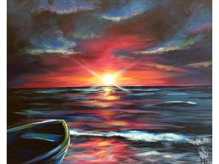 Paint and Sip - A Cloudy Sunset - Houston | Classpop!