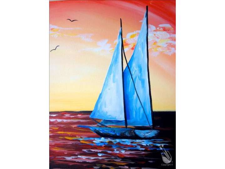Paint and Sip - Sailing into Sunset - Houston | Classpop!