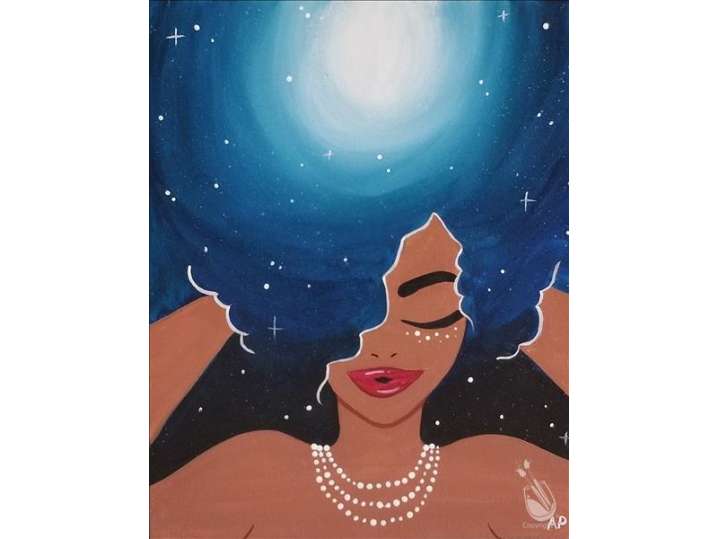 Paint and Sip - Glamorous Galaxy Gal - Houston | Classpop!