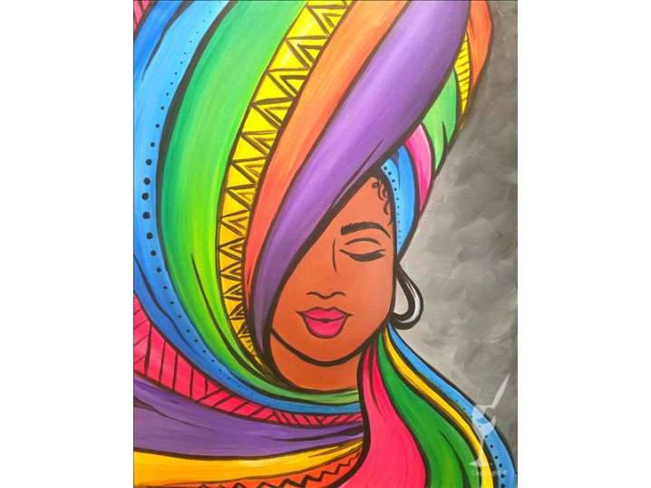 Paint and Sip - Rainbow Beauty - Houston | Classpop!