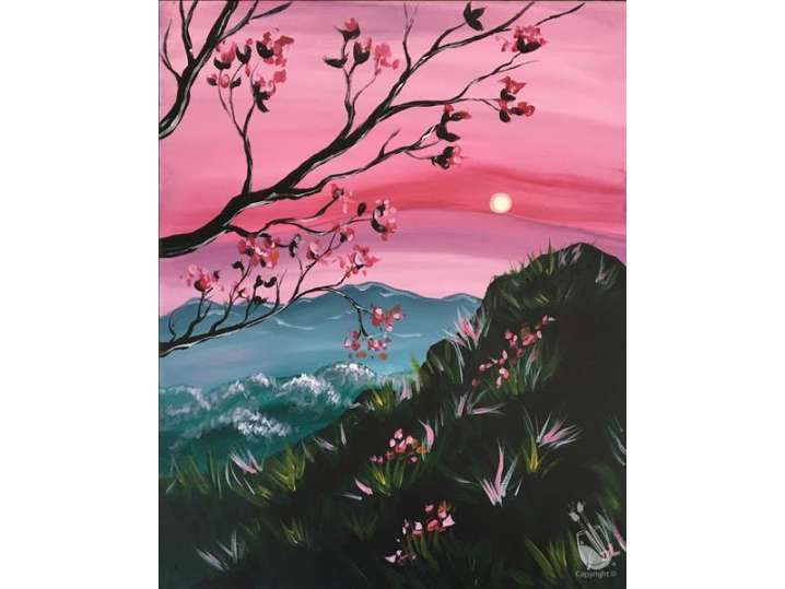 Paint and Sip - Springtime Sunrise - Houston | Classpop!