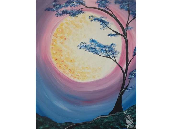 Paint and Sip - A Mystical Night Under The Moon - Houston | Classpop!