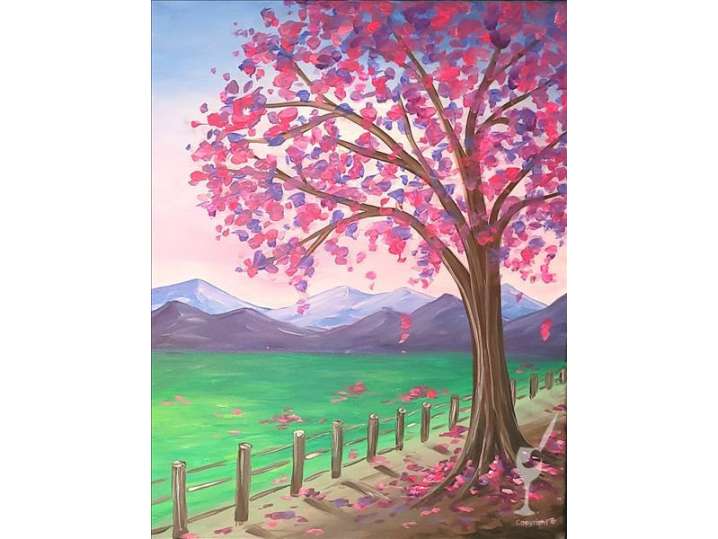 Paint and Sip - Fancy Mountainside Foliage - Colorado Springs | Classpop!