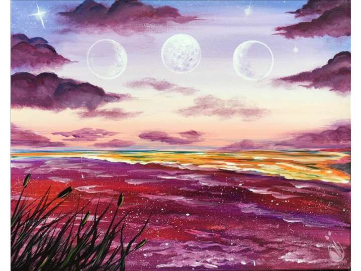 Paint and Sip - Mystical Beach (BOGO Drinks) - Colorado Springs | Classpop!