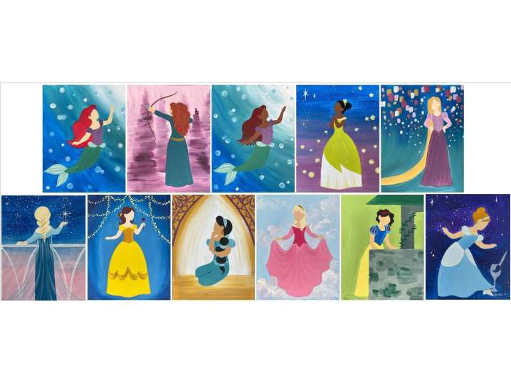 Paint and Sip - Princess Portraits - Colorado Springs | Classpop!