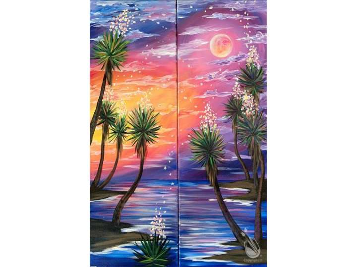 Paint and Sip - Early Moonrise Duet - Houston | Classpop!
