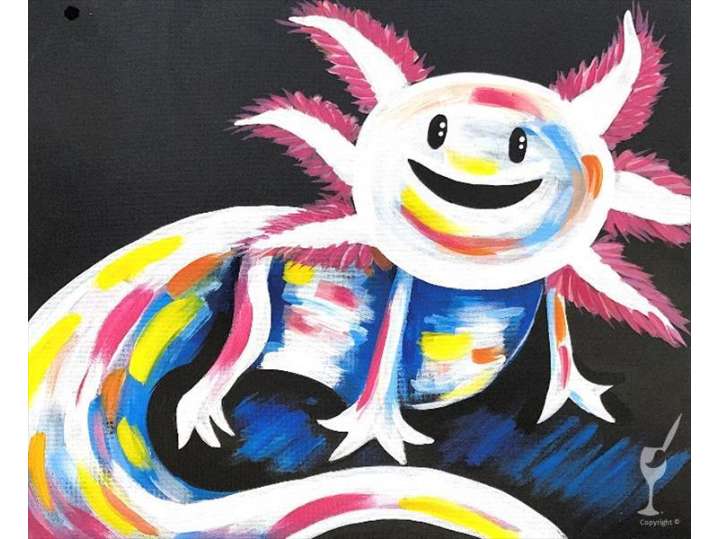 Cute Colorful Axolotl