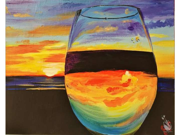 Paint and Sip - An Evening Glass of Wine - Houston | Classpop!