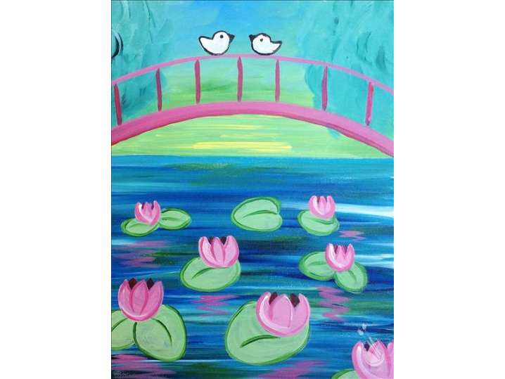 Paint and Sip - Meet Me at Monet's Bridge - Houston | Classpop!