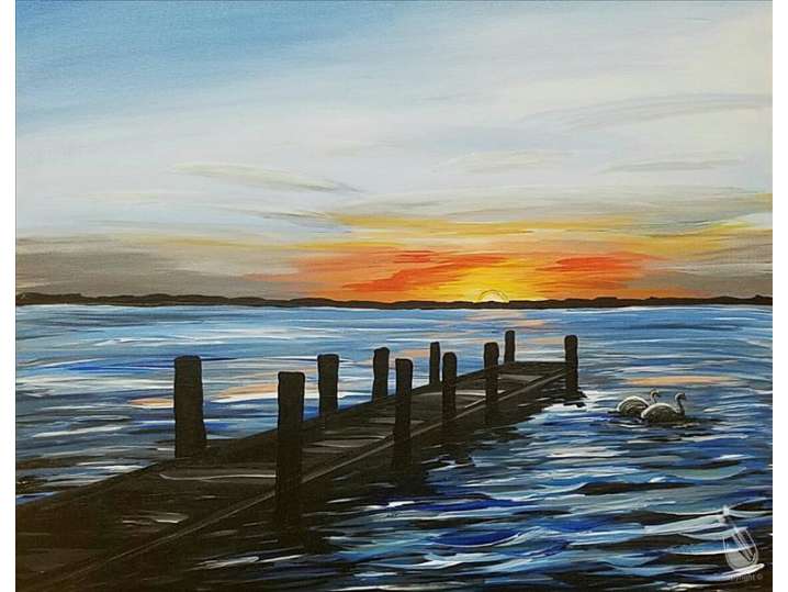 Paint and Sip - Sunset over the Boardwalk - Houston | Classpop!