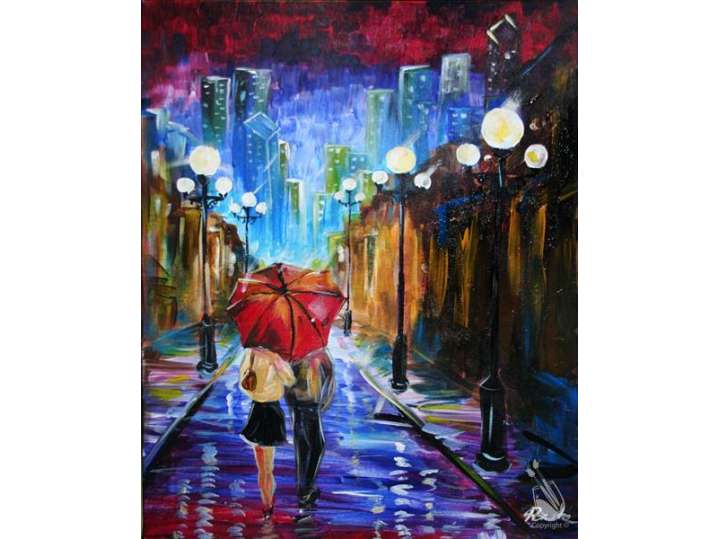 Paint and Sip - Red Umbrella Romance - Houston | Classpop!