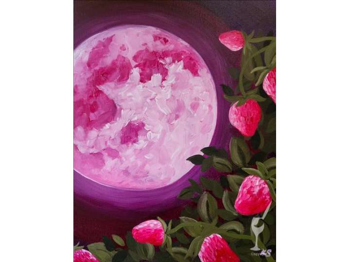 Shining Strawberry Moon