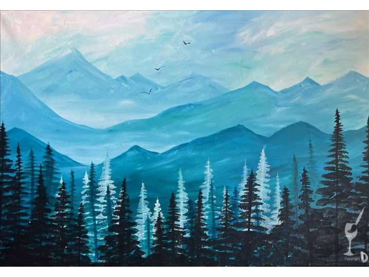 Paint and Sip - Depth of the Mountains - Colorado Springs | Classpop!