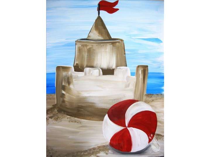Paint and Sip - Castle By The Sea - Houston | Classpop!