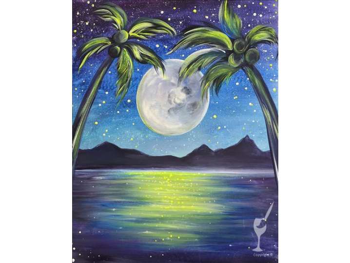 Paint and Sip - Luminous Palms - Houston | Classpop!