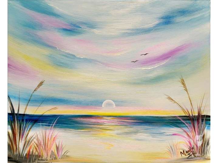 Paint and Sip - Perfect Pastel Sunset - Houston | Classpop!