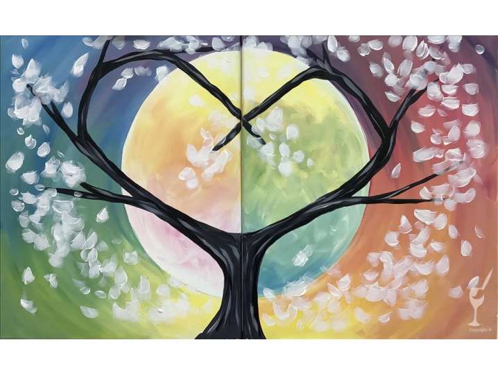 Paint and Sip - Tree of Love for Two - Houston | Classpop!