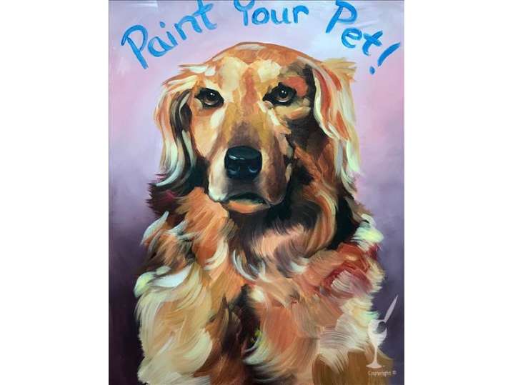 Paint and Sip Pet Portraits Painting Houston Classpop!