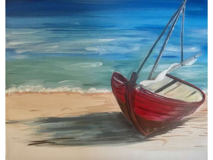 Sailboat in the Surf