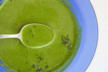 watercress and pea soup