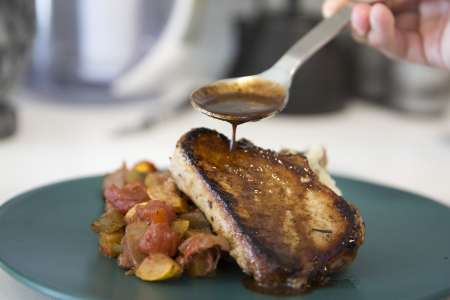 lavender pork chops