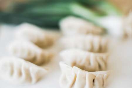 folded dumplings