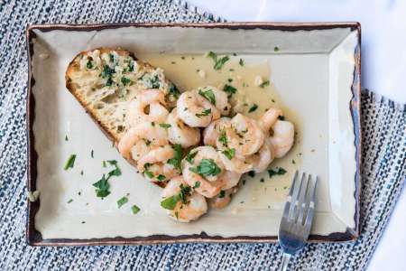 Spot Prawn Shrimp Scampi