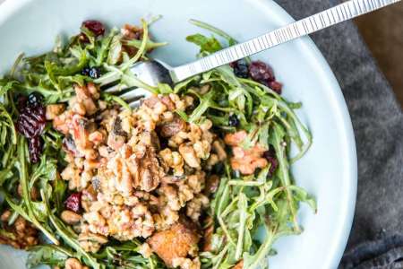 Warm Farro Salad Bowl