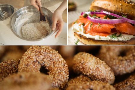 A collage displaying the meals prepared by the chef