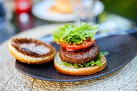 American beef burger