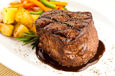 Beef Filet Mignon, Sauté Golden Potatoes