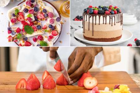 Strawberry and Chocolate Dessert Menu