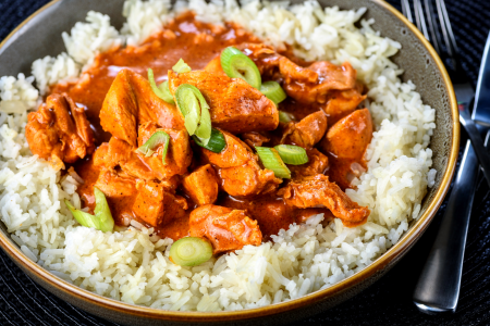 Butter Chicken with Jeera rice