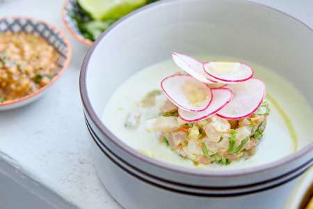 Tuna Ceviche in Leche de Tigre