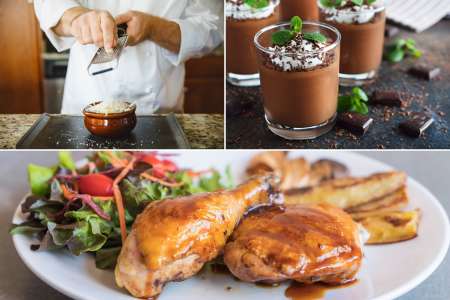 Chef Zach's cooking class in Austin exploring rustic French cuisine