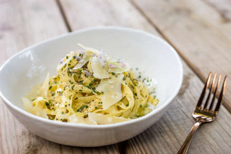 Fresh Fettuccine With Lemon Cream Sauce