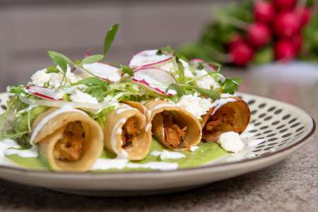 Chicken of the Woods Flautas