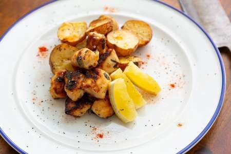 Chicken Souvlaki With Baby Potatoes