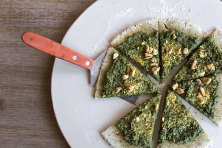 Grain Free Pesto Pizza