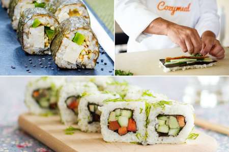 Plant-Based Sushi Making